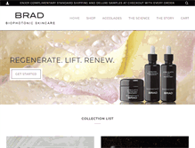 Tablet Screenshot of bradskincare.com